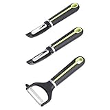 Amazon Basics 3-Piece Peeler Set, Soft Grip
