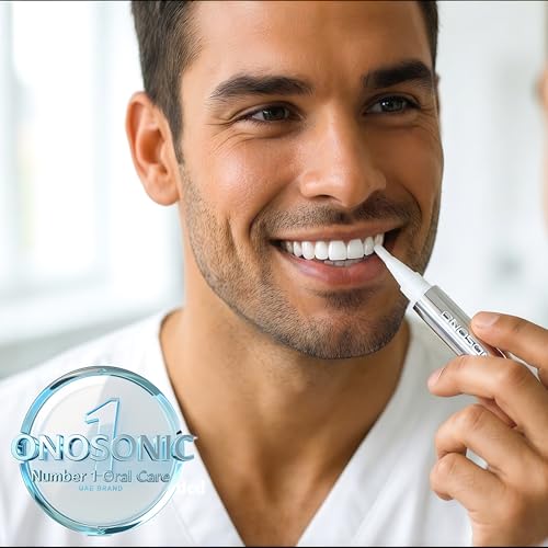 ONOSONIC White Teeth Expert® Premium Whitening Gel Pen – Dazzling White Smile in 7 Days | Up to 4 Shades Whiter | Teeth Whitening Pen | clinically approved by dentist