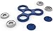 New 2017 BLUE Tri Hand Spinner Fidget Toy Game from DolKra | Removable Bearing | Rounded Edges | Ultra Durable High Tech | Increase Focus | Stress Relief - ADHD and Anxiety | twiddle desk fidget toy