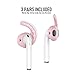 AhaStyle 3 Pairs AirPods Ear Hooks Cover Silicone Accessories Compatible with Apple AirPods and EarPods Headphones(Pink)