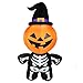 Joiedomi Halloween 5 FT Inflatable Pumpkin Skeleton with a Witch Hat with Build-in LEDs Blow Up Inflatables for Halloween Party Indoor, Outdoor, Yard, Garden, Lawn Decorations
