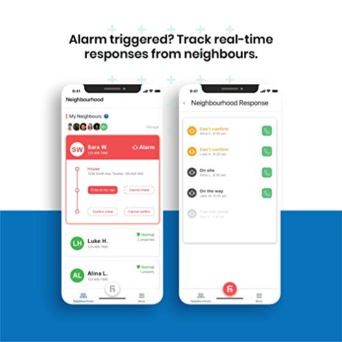 HUB6 Safe (Safe by HUB6) Smart Home Monitoring with No Monthly Fees