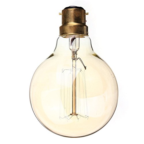 TOOGOO(R) B22 BC Bayonet 40W Filament Light Bulb Large Vintage Unique Designer old fashioned Style Squirrel Cage Edison Deco Globe G80 19 anchors 220V - Image 4