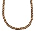 American West Sterling Silver and Bronze Braided Leather Cord Necklace 17 to 21 Inch