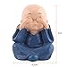Thur amo 4 Monks Buddha Figurine, Wise Monks Statue Hear No Evil See No Evil Speak No Evil Statue Wealth Lucky Figurine Happy Face Buddha Car Interior Decor Desk Ornament Shelf Display