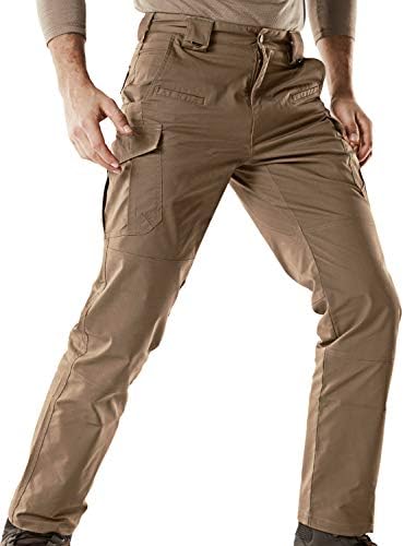 Men's Flex Stretch Tactical Pants, Water Resistant Ripstop Cargo Pants, Lightweight EDC Outdoor Hiking Work Pants  Men's Regular Fit Long Sleeve Shirts, 100% Cotton Button-Up Casual Poplin Shirt  Men's Hiking Pants, Water Resistant Outdoor Pants, Lightweight Stretch Cargo/Straight Work Pants, UPF 50+ Outdoor Apparel