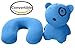 PackingPup - Cute Puppy Microbead Pillow - Convertible Travel Pillow (Bubble Blue)