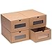 Nicely Neat Stackable Shoe Box Storage Organizer Case with Transparent Window - Men's Size, Set of 4