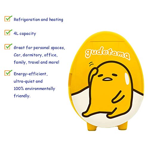 Funny-Mini-Fridge-4L-Compact-Refrigerator-Cooler-Portable-Refrigeration-Heating-Little-Refrigerator-Suitable-for-Car-Family-Dorm-Office-yellow