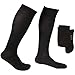 EvoNation Men’s USA made Knee High 20-30 mmHg Graduated Compression Socks – Moderate Pressure Compression Garment, Black, Large