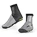 ROCKBROS Thermal Bicycle Shoe Covers Waterproof Cycling Overshoes Shoe Warmers High Reflective Tight Fit Fleece Overshoes for Mountain Road Bike Shoes