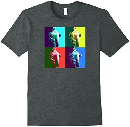 Mens Spray Can New York Fat Cap Street Art Pop Art Graffiti Shirt Small Dark Heather