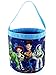 Toy Story 4 Boys Girls Collapsible Nylon Beach Bucket Toy Storage Tote Bag (One Size, Blue)
