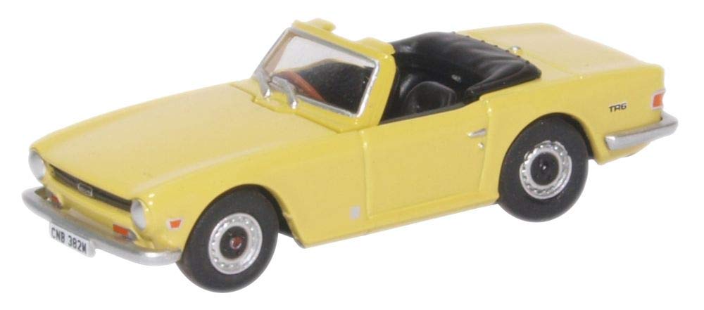 Oxford Diecast 1:76 Triumph TR6 Mimosa Yellow Collectable model 76TR6001