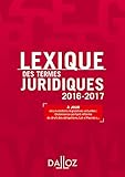 Image de Lexique des termes juridiques 2016-2017 - 24e éd.