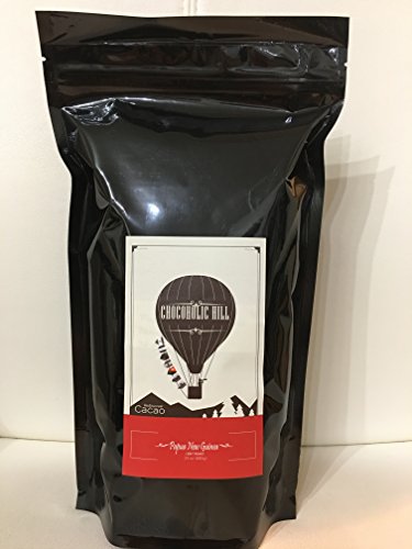 Chocoholic Hill 24 oz Papua New Guinea Light Roast Herbal Tea Coffee Alternative Substitute 99% Caffeine Free Gluten Free Vegan Brewing Cocoa Cacao