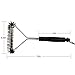 Parboo 3 Sided Stainless Steel Bristles - Ideal for Cleaning Char-Broil Porcelain and Infrared Barbecue Grills