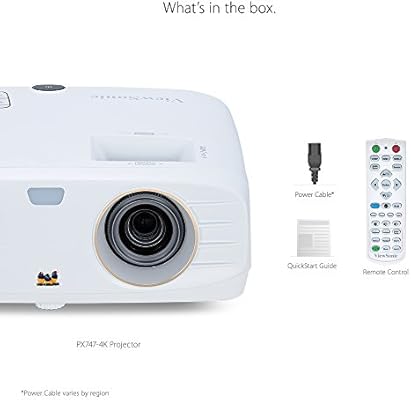 ViewSonic PX747-4K Proyector Cine en casa 4K UHD (3500 lúmenes ...