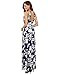 Floerns Women's Sleeveless Halter Neck Vintage Floral Print Maxi Dress