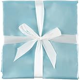 Heavens Cuddles Double Sided Pure Satin Baby Blanket 48"x36" (Seafoam)