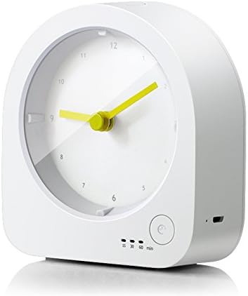 Nightlight Clock-Dimmable LED Night Light with Rechargeable Desk Clock,Baby Nursery Kids Bedroom Bedside Lamp with Sleep Mode Timer,Digital Silent Quartz Analog Table Desktop Clock with Nightlight