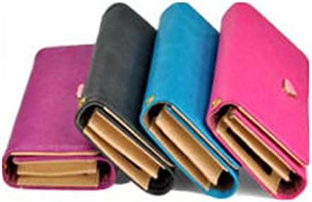 Wallet New 4 Colors Handy Women Elegant PU Leather Purse Lady Long Handbag Wallet-Purple