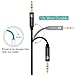 AUX Cable, Copper Shell, Hi-Fi Sound Quality by Wanshine 3.5mm Male to Male Audio Cable, Auxiliary Cable, Aux Cord - 3.3FT / 1M, Black
