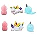 acetek Squishy Toys 3 pcs Random Color, Cute Kawaii Soft Squishies Toy, Unicorn, Bird, Whale, Stress Relieve Squeeze Soft Lovely Toy Kids Gift Fidget Toy Slow Rising Miniature Novelty Toys Decoration