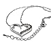 Open Heart Pink Crystal Stone Pendant Silver Love Necklace Wedding Bridal Anniversary Couple Relationship Jewelry Gift