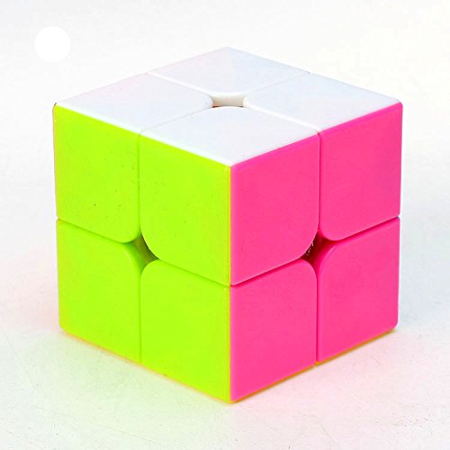 TANCH QIYI Speed Cube 2X2X2 No Stickers Magic Cube Puzzle Toy for Kids & Adults (Colorful)…