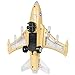 Best Choice Products Kids Toy F-16 Fighter Jet Airplane with Flashing Lights, Sound, Bump & Go Action, Beige