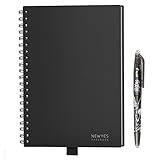 Reusable Wirebound Smart Notebook Everlasting DryÂ Wet Erasable Writing Notebook Notes APP Storage Pen included (5.8''X8.3''-A5 PP)