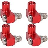 4Pcs 1/4 NPT 360 Degree Swivel Air Hose Fittings, Universal 1/4”Industrial Air Fittings and Pneumatic Tool Adapter, Portable