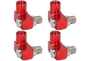 4Pcs 1/4 NPT 360 Degree Swivel Air Hose Fittings, Universal 1/4”Industrial Air Fittings and Pneumatic Tool Adapter, Portable 