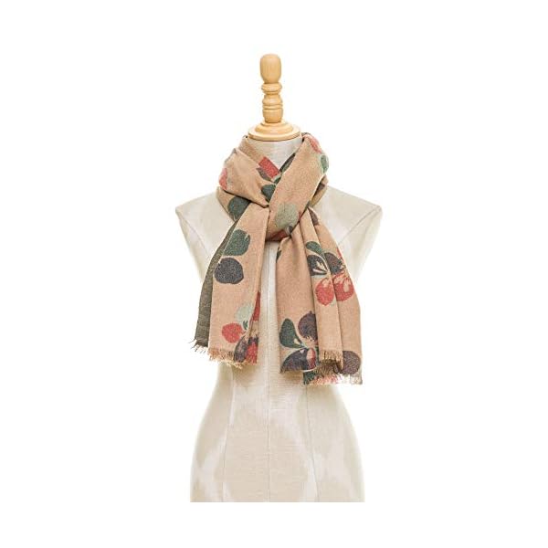 MELIFLUOS DESIGNED IN SPAIN Bufanda Pañuelo Cuello Fular de Mujer Viscosa Flores Invierno Suave Elegante | DeHippies.com