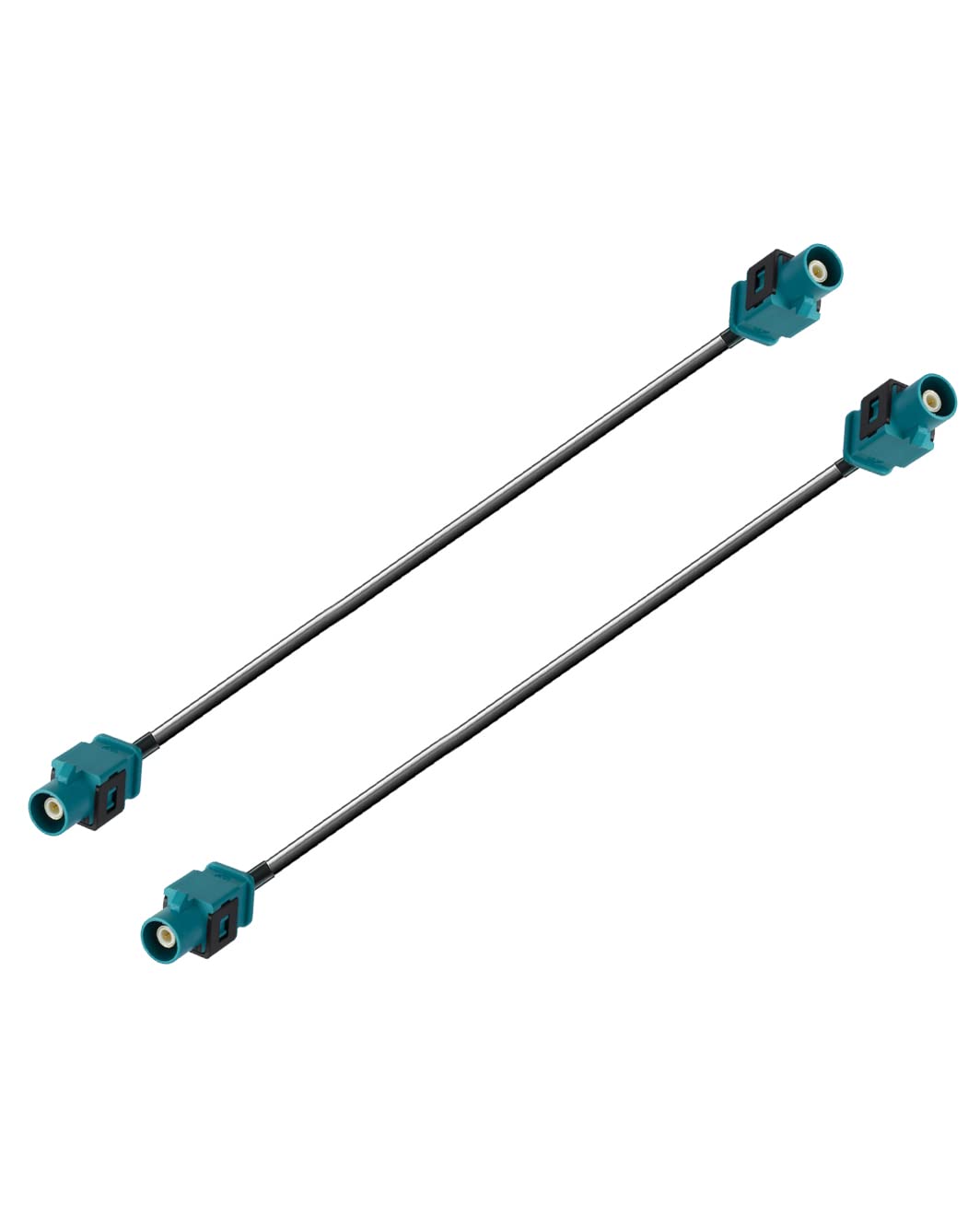 Vecys Fakra Z Cable Fakra Z Male to Male Vehicle Aerial Antenna Extension Cable RG174 15CM/6IN for Car Stereo DAB GPS Navigation System Antenna 2PCS