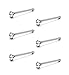 FUNRUN JEWELRY 72pcs 22G Stainless Steel Piercing Jewelry Nose Studs Rings Pins Mix Color Box Set 1.5MM CZ