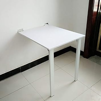 Desk Simple Folding Wall Mounted Drop Leaf Table Kitchen Dining Table Wall Hanging Children Study Desk White Save Space 100 70cm Amazon Co Uk Diy Tools