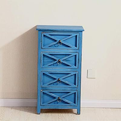 Qcrlb Bedside Table Solid Wood Bedside Cabinet Storage Cabinet Modern Bedside Cabinet Storage Bedroom Retro Small Cabin Size 30 45 85cm Cabinets Amazon Com Au