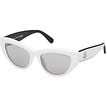 Moncler Sunglasses ML 0258 Modd 21C White, Black Detail/Silver  