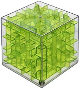 Mini Clear 3D Cube,Speed Puzzle Maze Labyrinth Rolling Ball Educational Toy