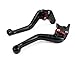 RIDE IT FOREVER Shorty Adjustable Brake and Clutch Levers for FZ6R 2009-2017,FZ6 Fazer 2004-2010,Tenere 700 2019-2022-Black
