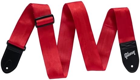 Amazon.com: Gibson Retro Guitar Strap (Red) : Musical Instruments