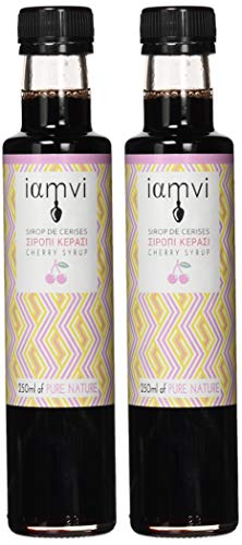 Iamvi Kirsche Sirup 250 ml/340 g, 2er Pack – Bild 6