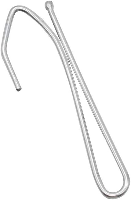 50 piezas ganchos de cortina de metal dientes individuales ganchos de cortinas para cortinas plisadas con pinza de lapiz