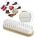 Horsehair Shoe Brush Set Multifunctional Shoe Cleaning and Shine Brush Kit for Leather Shoes, Suede and Nubuck Shoes, Car Seat or Leather Furniture