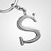 Z539_B New Arrival Adorable Alphabet Initial Letter S Keychain Key Ring