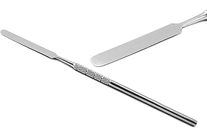 MEDSPO Professional Dental Carvers | Cement Spatula Stock Knife | Single Double End | Sculpting Wax Modeling Mixing | Lab Tools (Cement Spatula Single End)