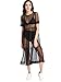Floerns Women's Sheer Mesh Dress Beach Swimwear See Through Cover Ups