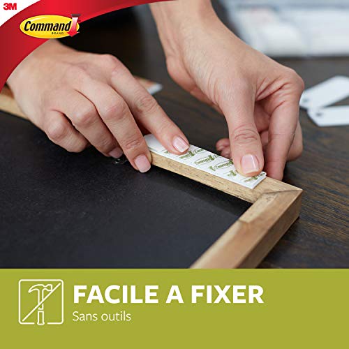 Command Tabs for Tables Medium Model, 8 x 2 Tabs, 5.4 kg, White – Damage-Free Attachment